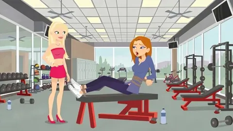 Julie confronts Nat in the gym