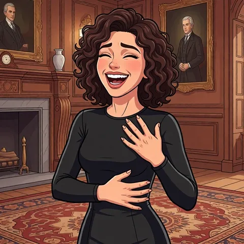 Laughing expression
