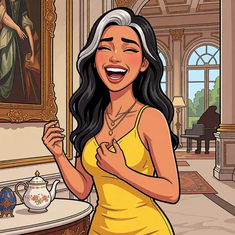 Laughing expression
